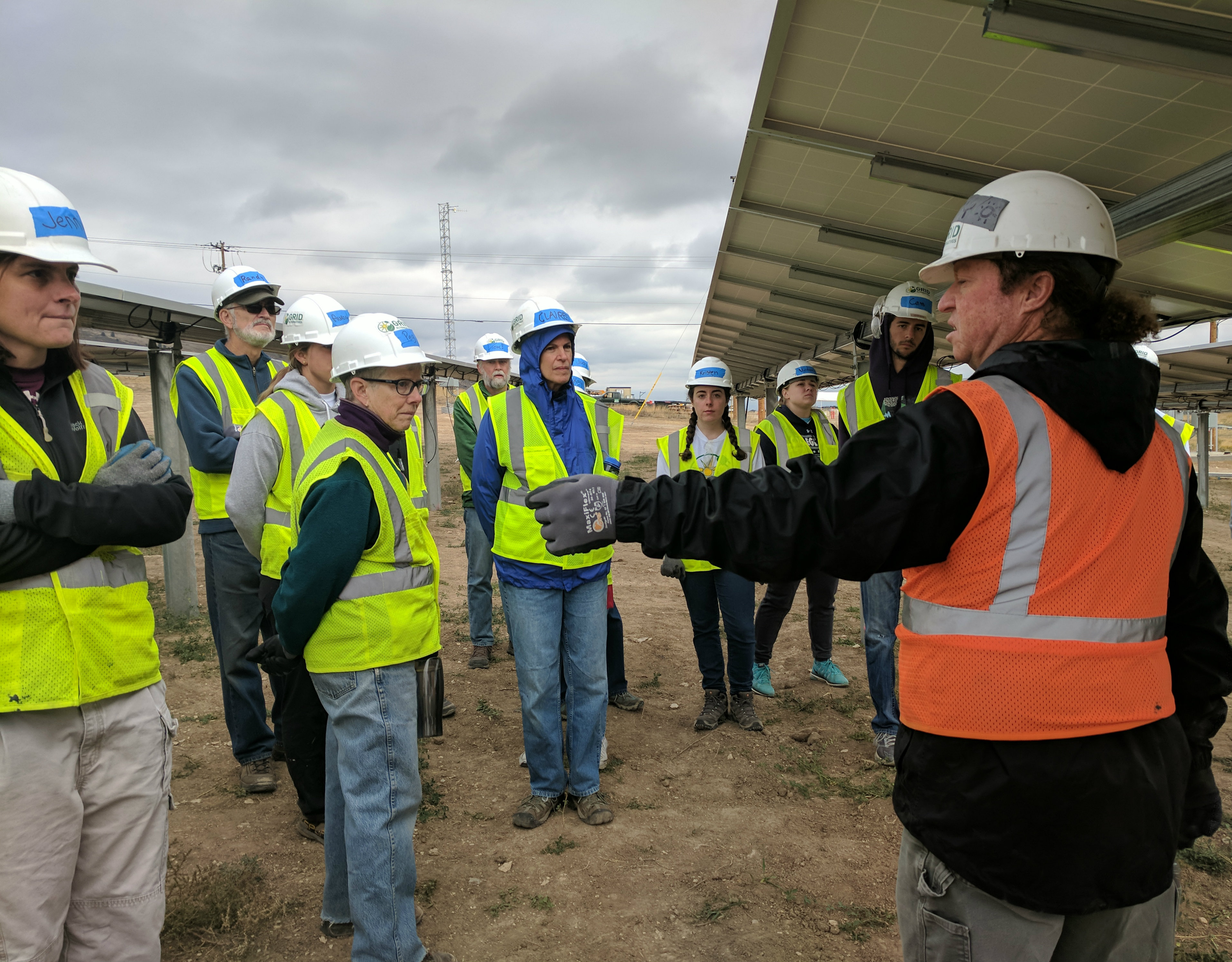 Colorado School of Mines students among the volunteers at a Grid Alternatives build day in Fort Collins